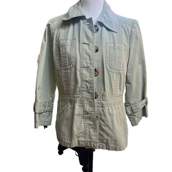 Bamboo traders  military style 100% cotton blazer - Picture 2 of 8